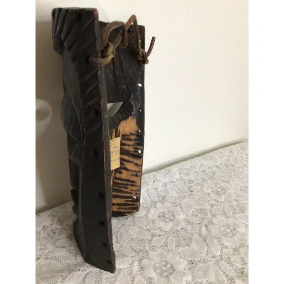 South American Hand Carved Ceremonial Mask from Chile